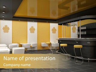 Black Yellow Design PowerPoint Template