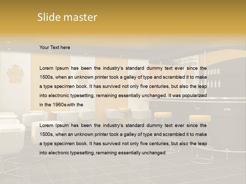 Black Yellow Design PowerPoint Template