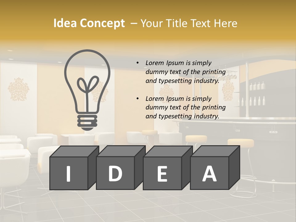 Black Yellow Design PowerPoint Template