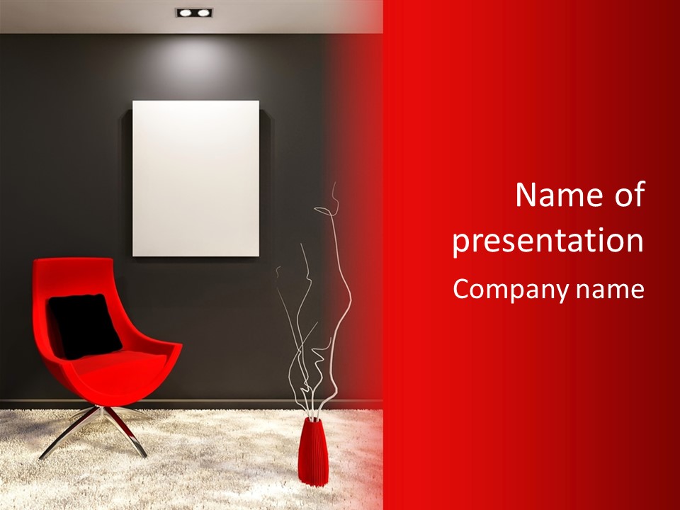 Presentation Furniture Interior PowerPoint Template