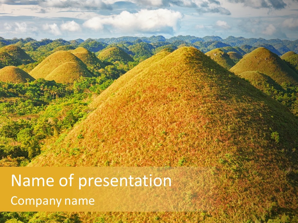 Peaceful Outdoor Tourist PowerPoint Template