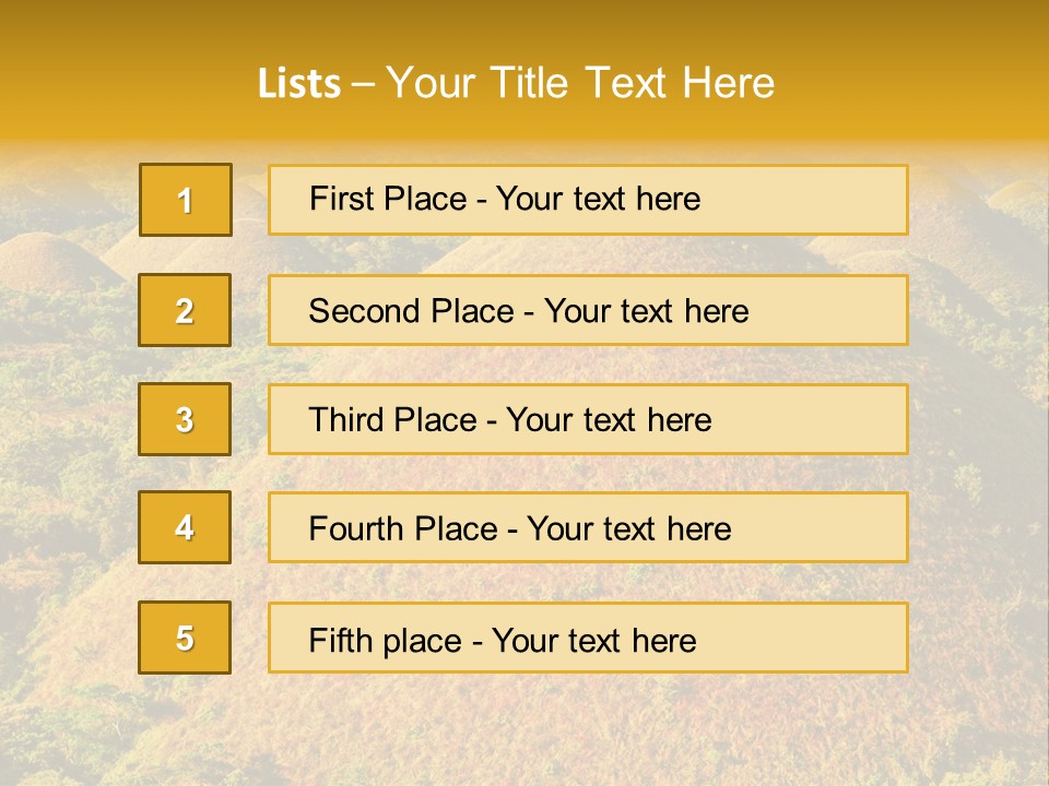 Peaceful Outdoor Tourist PowerPoint Template