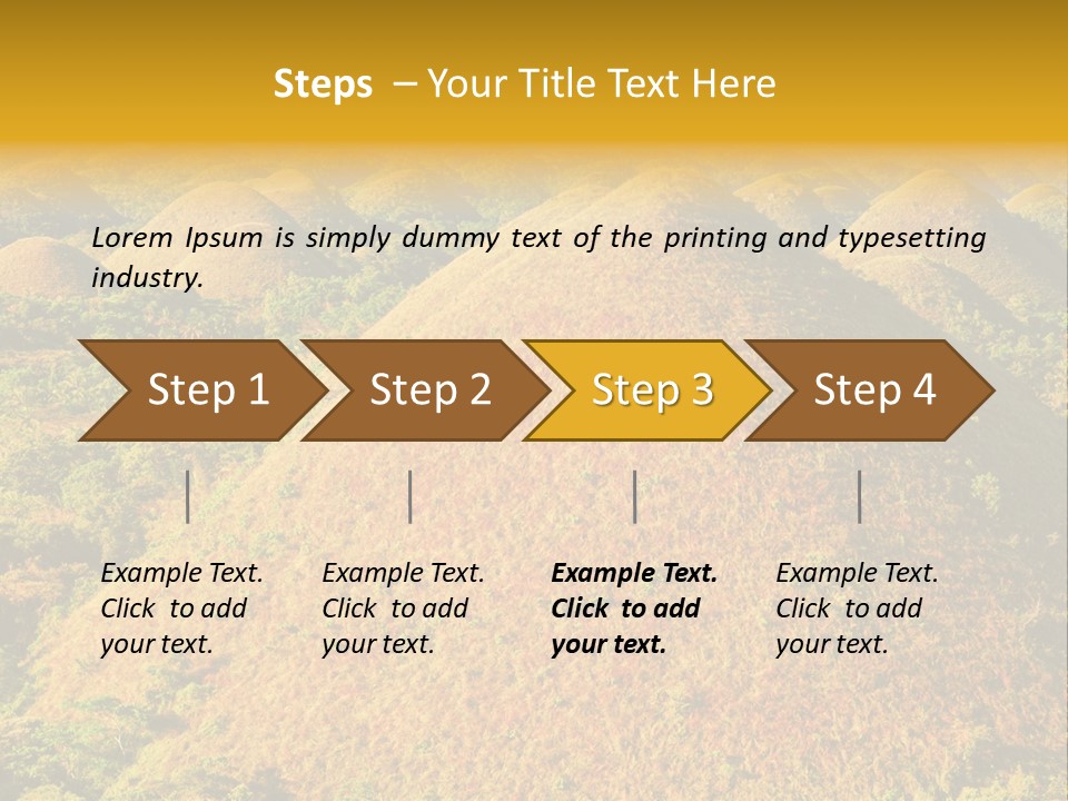 Peaceful Outdoor Tourist PowerPoint Template