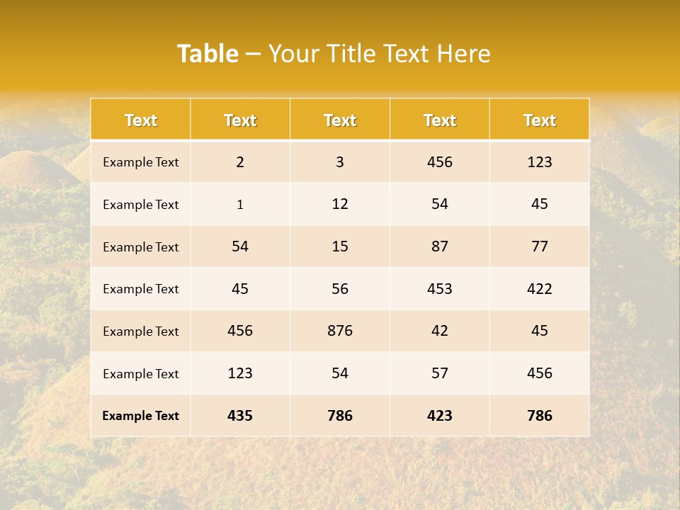 Peaceful Outdoor Tourist PowerPoint Template