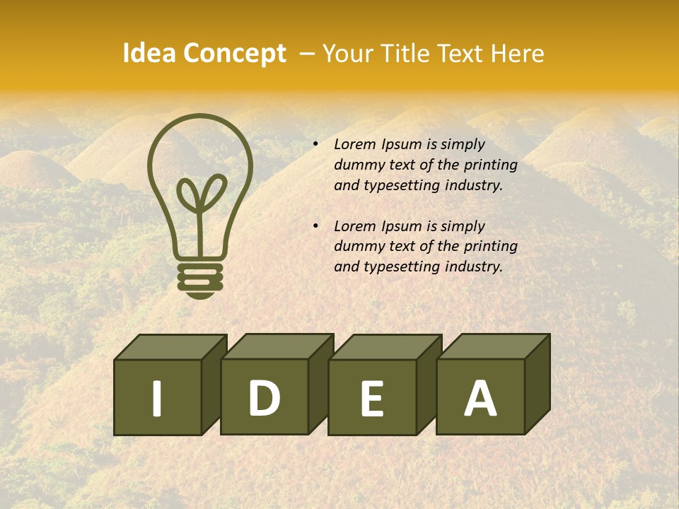 Peaceful Outdoor Tourist PowerPoint Template