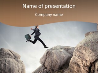 Career Stone Young PowerPoint Template