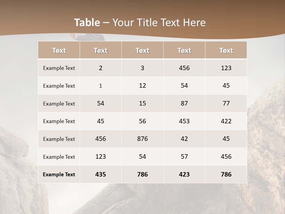 Career Stone Young PowerPoint Template