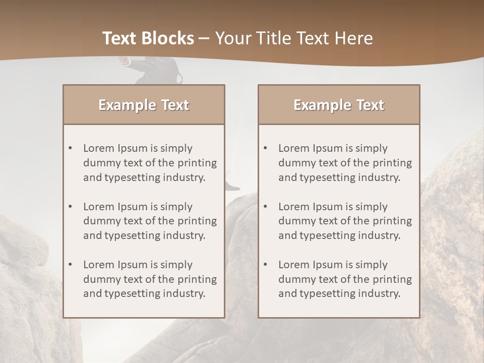 Career Stone Young PowerPoint Template