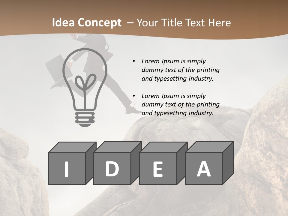 Career Stone Young PowerPoint Template