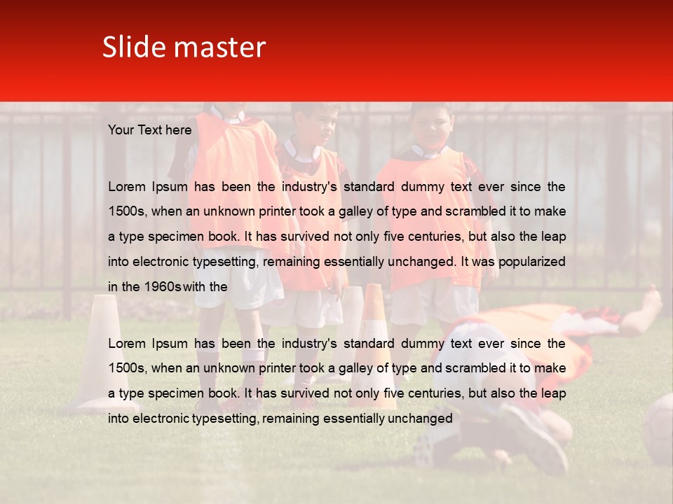 Orange Train Sock PowerPoint Template