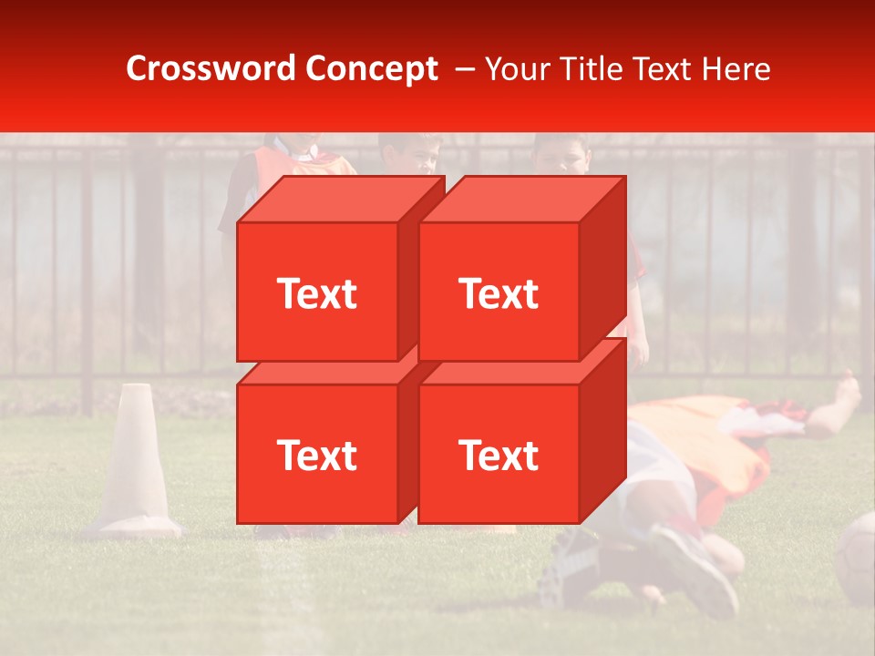 Orange Train Sock PowerPoint Template