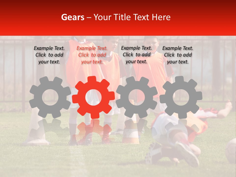 Orange Train Sock PowerPoint Template