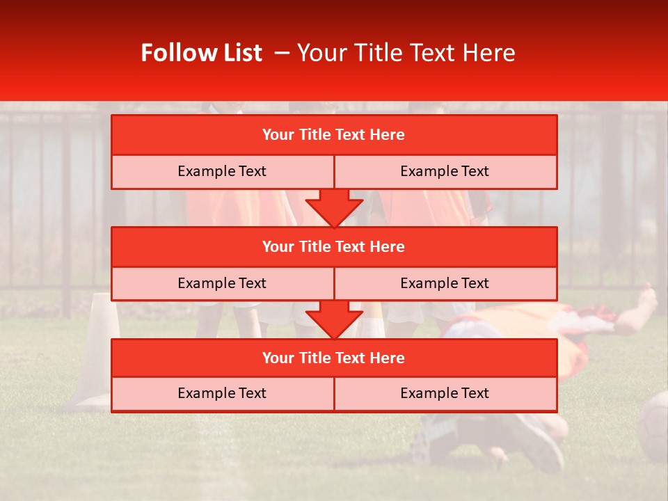 Orange Train Sock PowerPoint Template