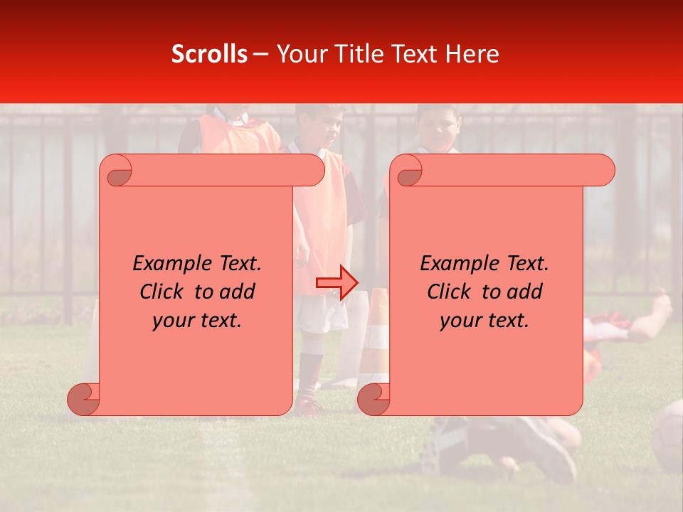 Orange Train Sock PowerPoint Template