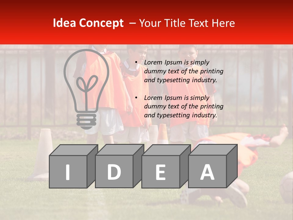 Orange Train Sock PowerPoint Template