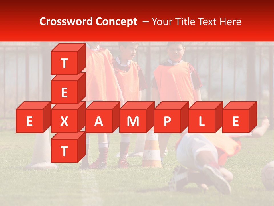 Orange Train Sock PowerPoint Template