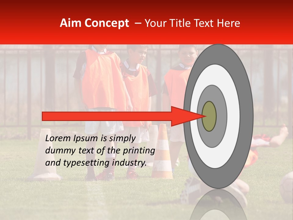 Orange Train Sock PowerPoint Template