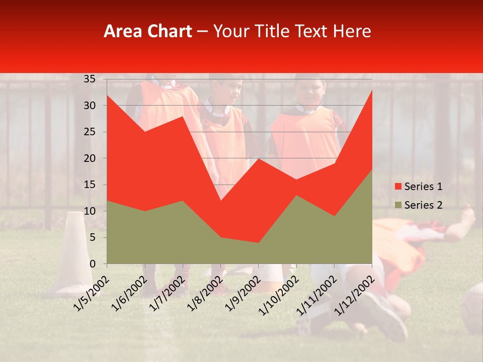 Orange Train Sock PowerPoint Template
