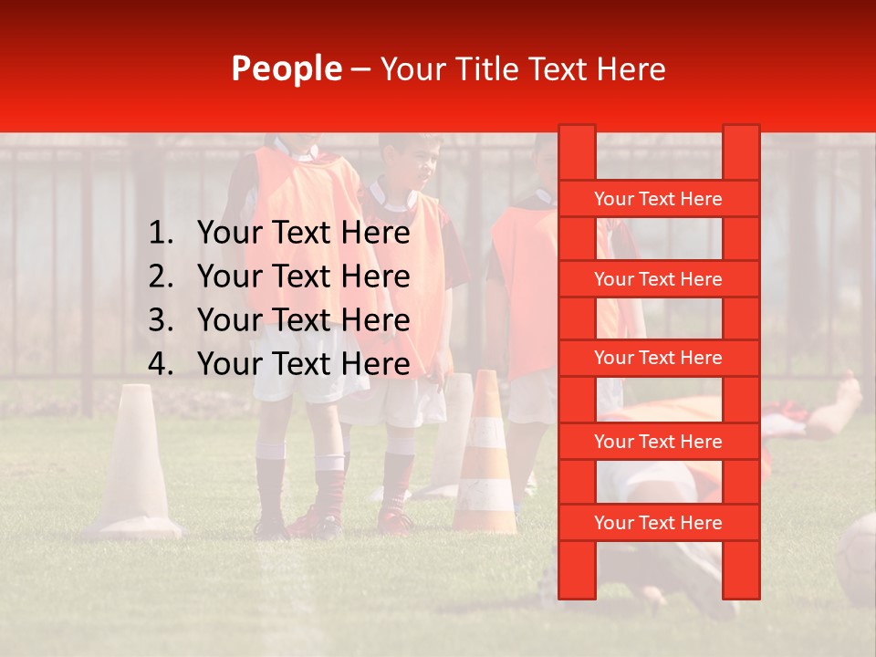 Orange Train Sock PowerPoint Template