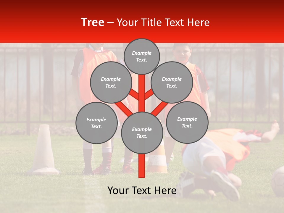 Orange Train Sock PowerPoint Template