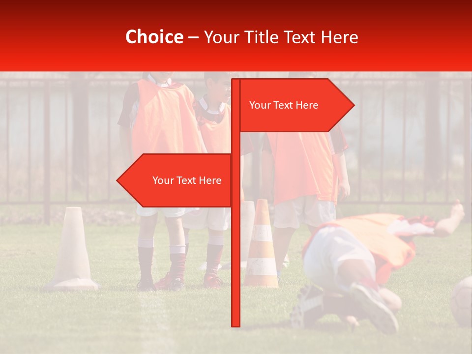 Orange Train Sock PowerPoint Template