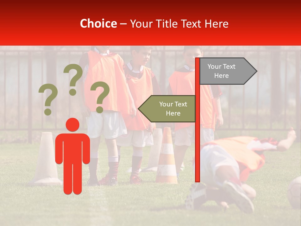 Orange Train Sock PowerPoint Template