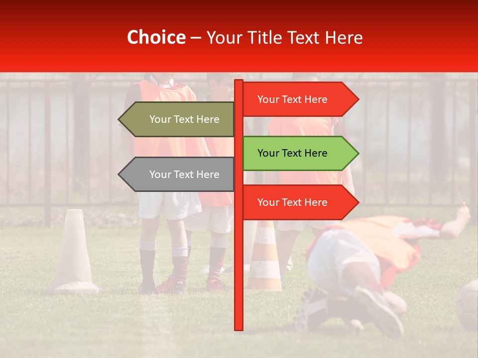 Orange Train Sock PowerPoint Template