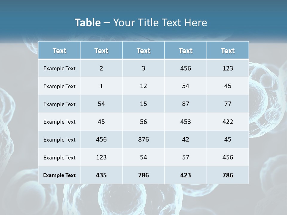 Organism Bacterium Mitosis PowerPoint Template