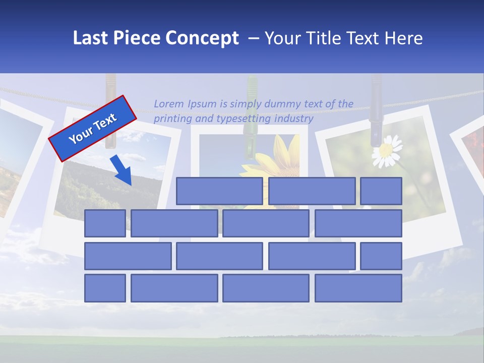 Coast Cloudscape Photo PowerPoint Template