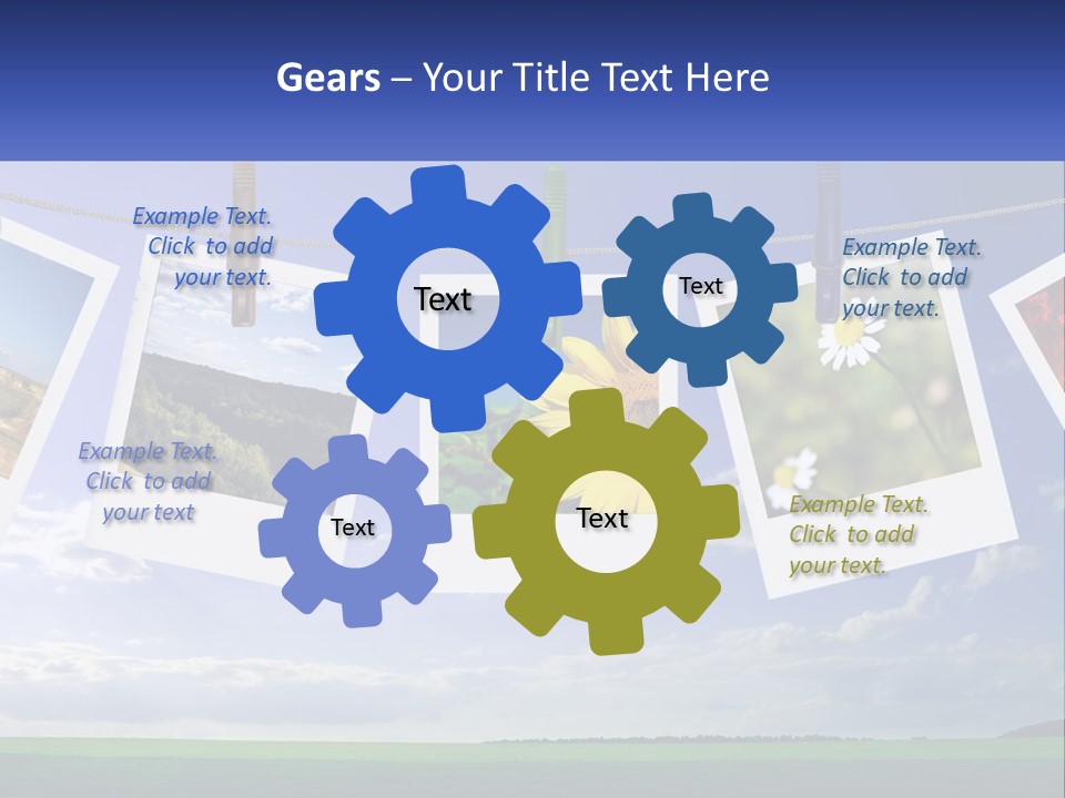 Coast Cloudscape Photo PowerPoint Template