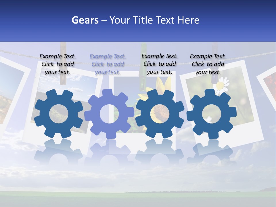 Coast Cloudscape Photo PowerPoint Template