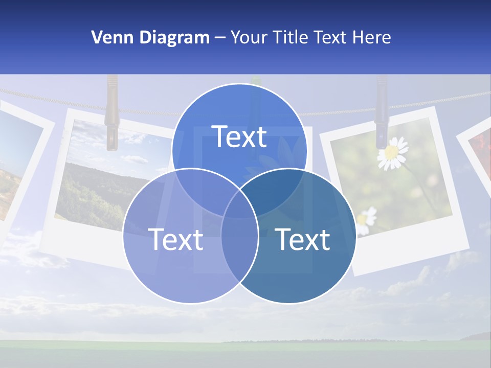 Coast Cloudscape Photo PowerPoint Template