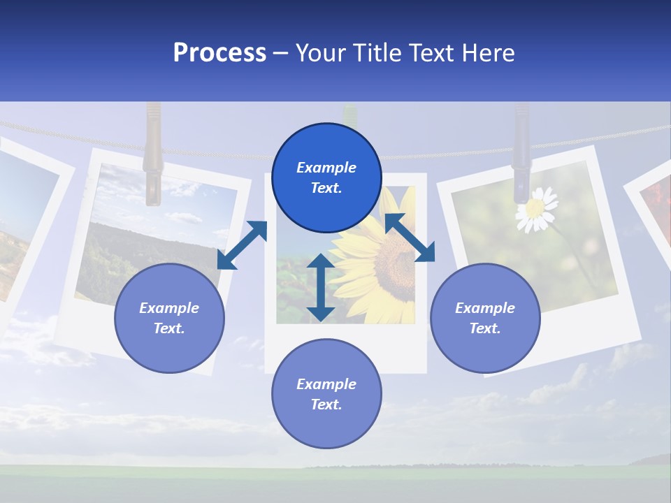 Coast Cloudscape Photo PowerPoint Template