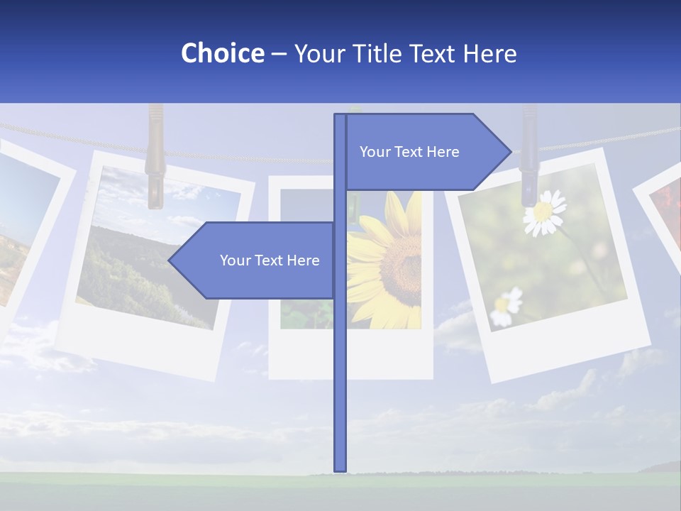 Coast Cloudscape Photo PowerPoint Template