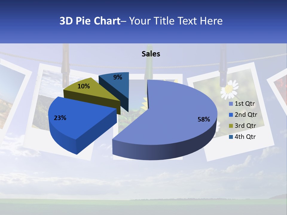 Coast Cloudscape Photo PowerPoint Template