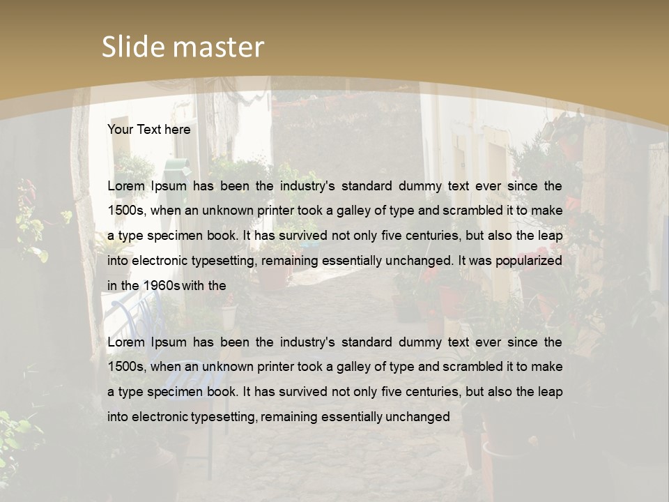 Wall Cottage Home PowerPoint Template