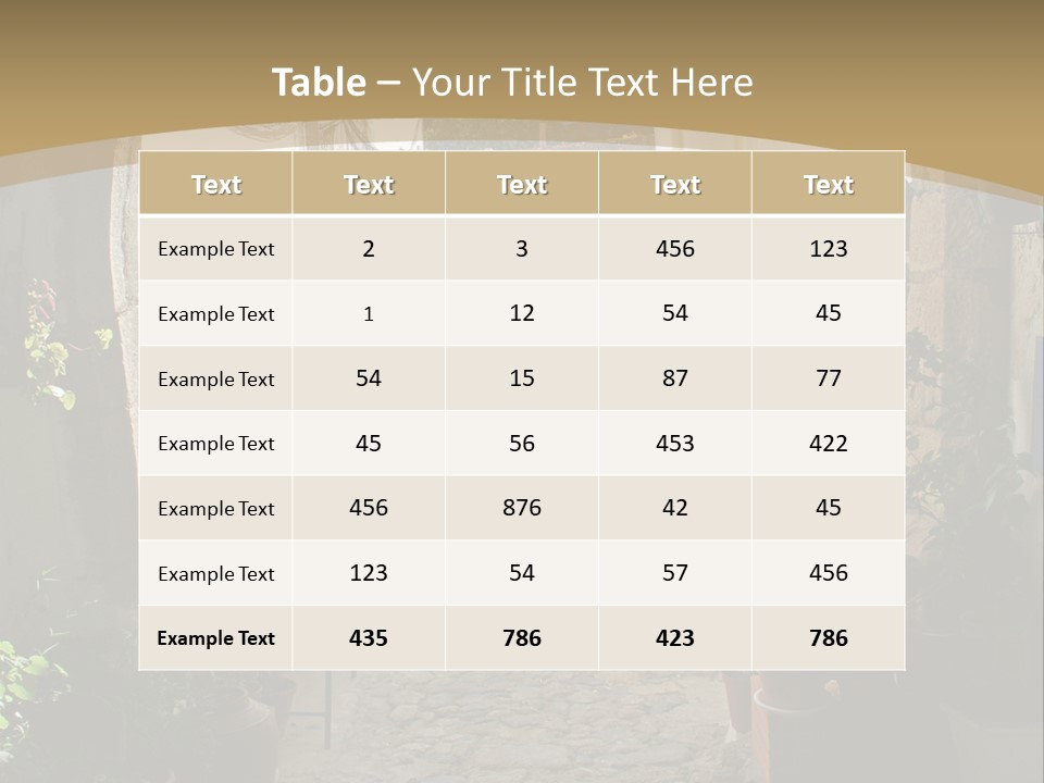 Wall Cottage Home PowerPoint Template