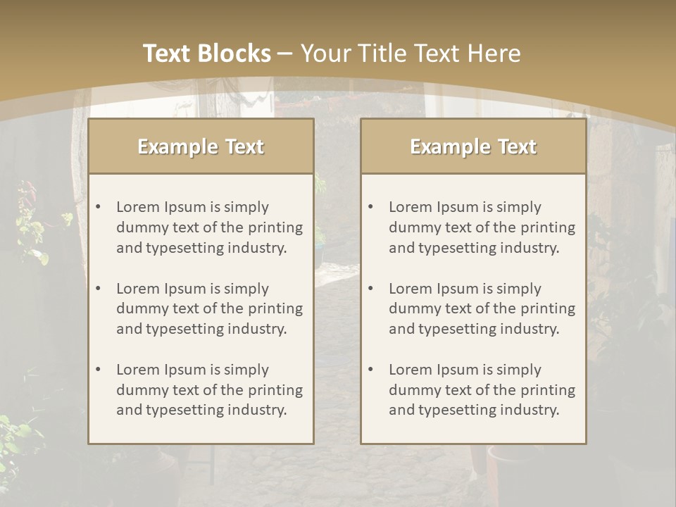 Wall Cottage Home PowerPoint Template