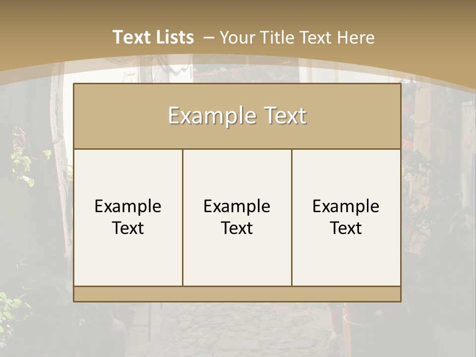 Wall Cottage Home PowerPoint Template