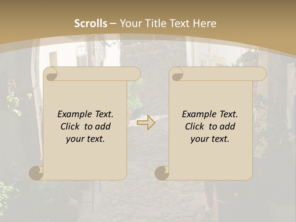 Wall Cottage Home PowerPoint Template