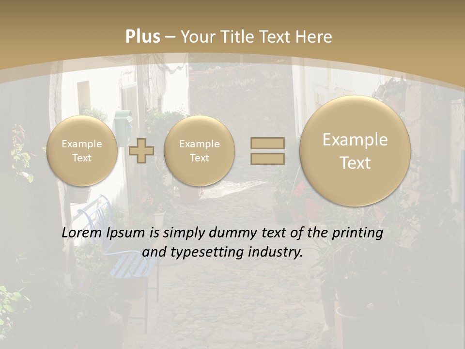 Wall Cottage Home PowerPoint Template