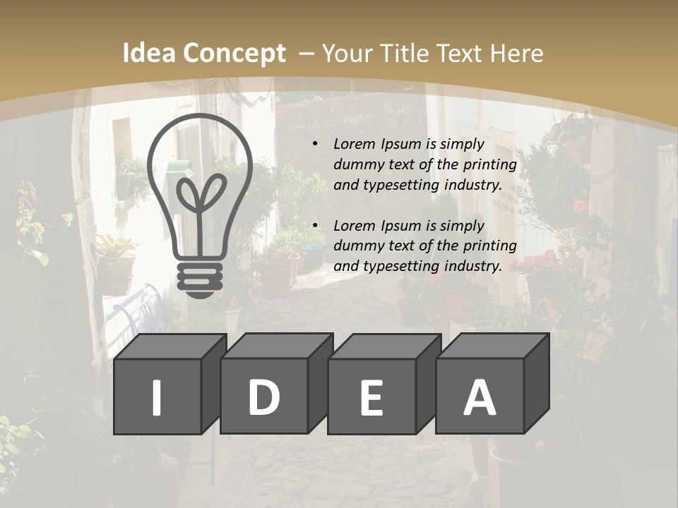 Wall Cottage Home PowerPoint Template