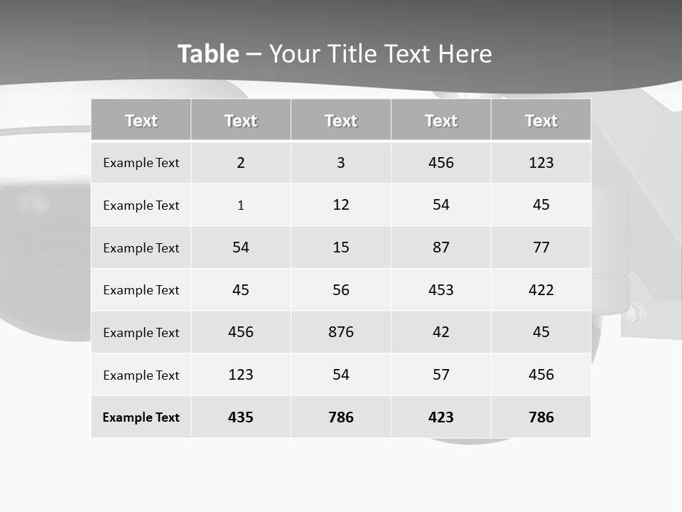 Lens Technology Camera PowerPoint Template