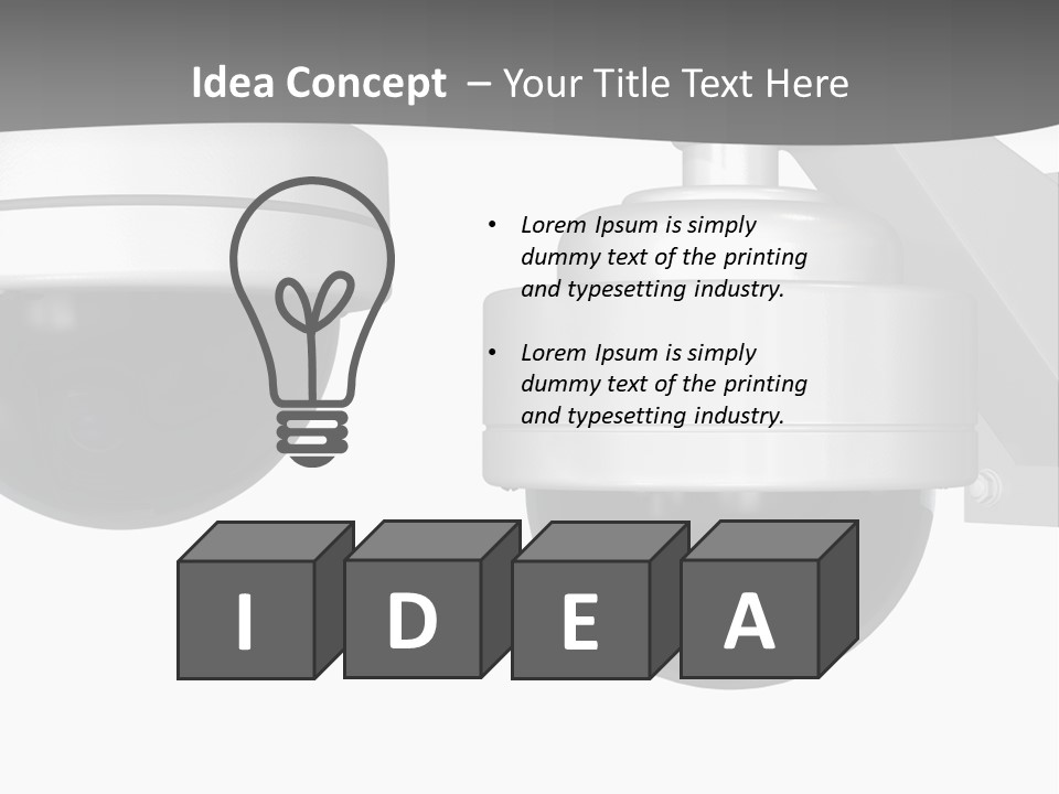 Lens Technology Camera PowerPoint Template