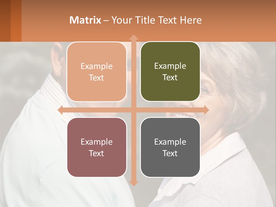 Greyhaired Male Couple PowerPoint Template