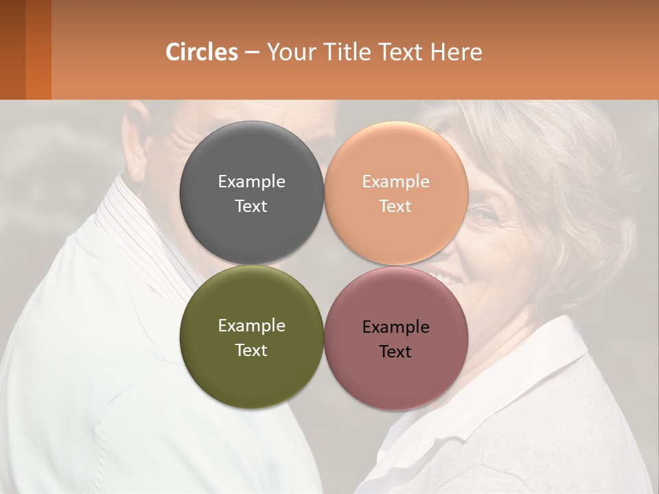 Greyhaired Male Couple PowerPoint Template