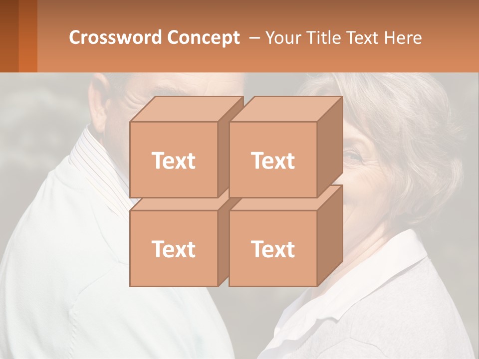 Greyhaired Male Couple PowerPoint Template
