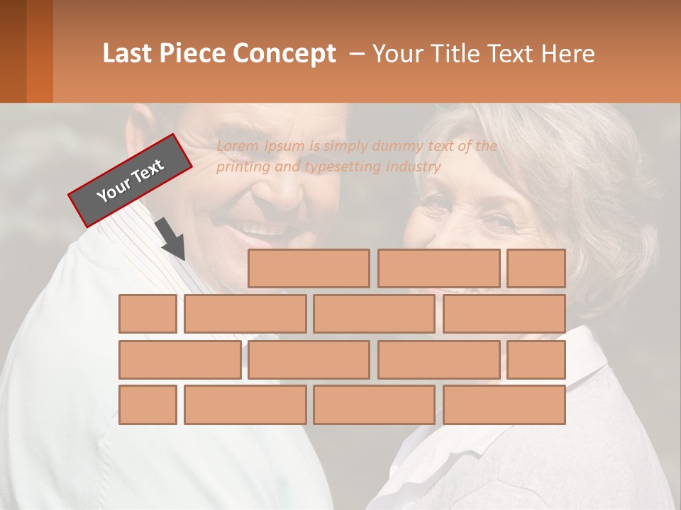 Greyhaired Male Couple PowerPoint Template