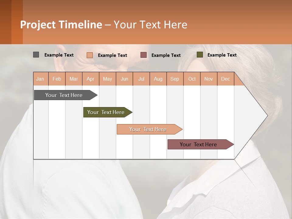 Greyhaired Male Couple PowerPoint Template