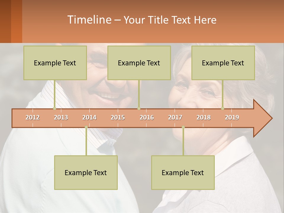 Greyhaired Male Couple PowerPoint Template